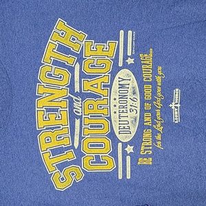 NWT | Light Source "Deuteronomy 31:6" Strength & Courage Tee | XL